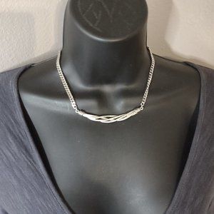 16 Inch Silver Tone Chain Necklace